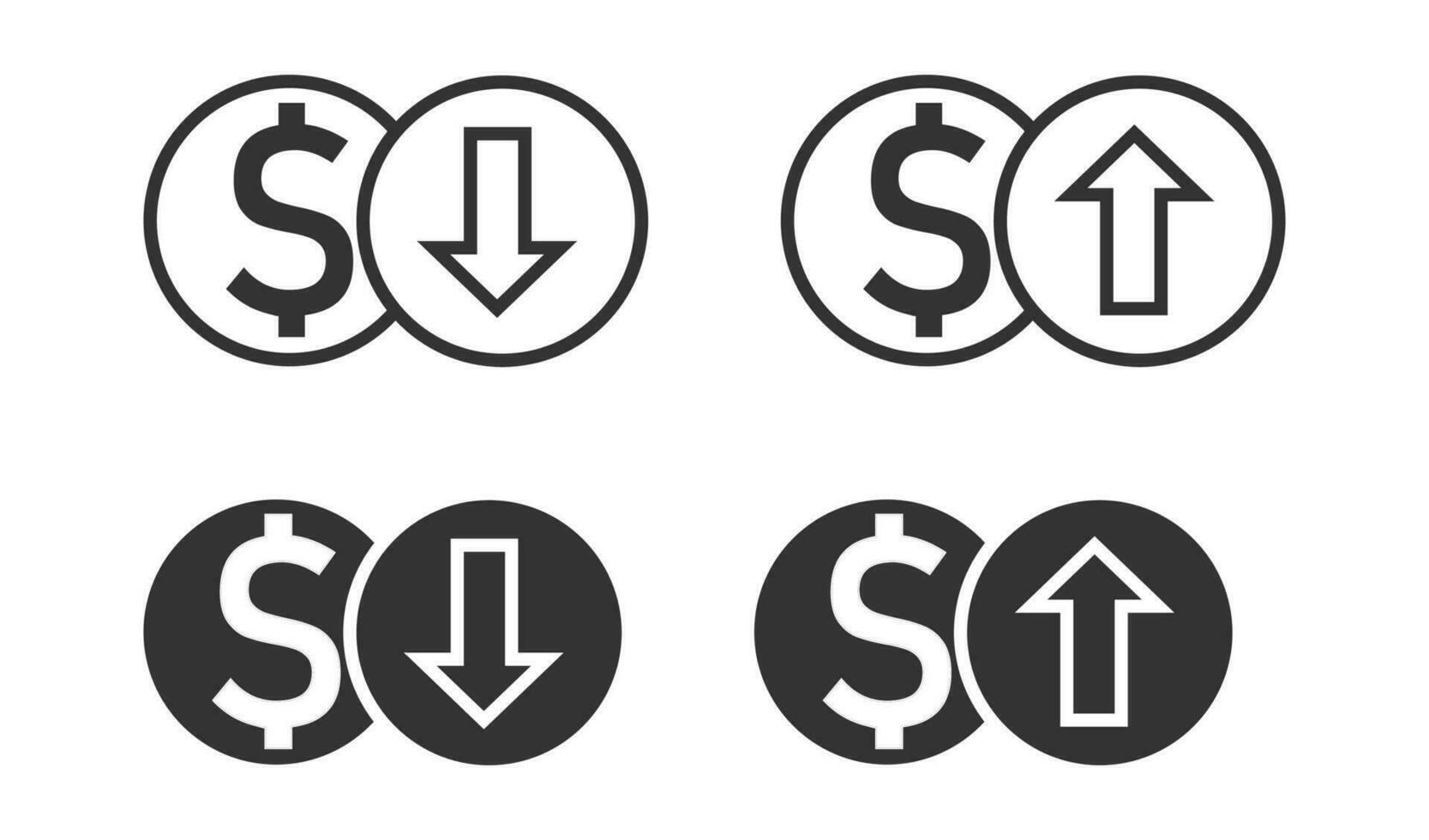 concept laagste, hoogste prijs icoon. het beste Promotie, laag Promotie symbool. teken logo geld vector. vector