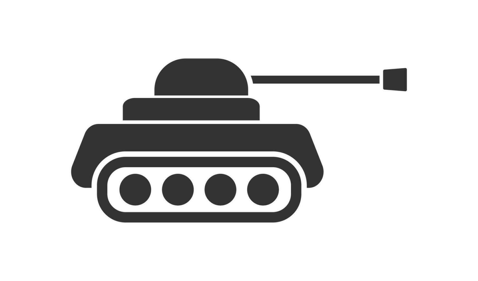 tank icoon. panzer symbool. teken schild vector. vector