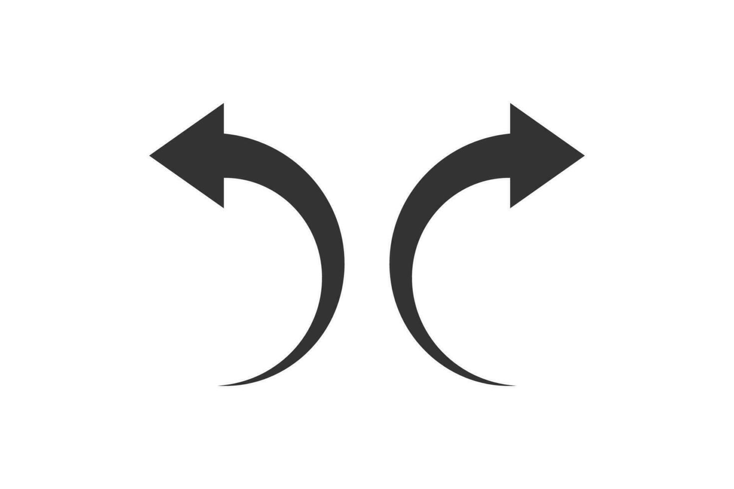 links en Rechtsaf pijl icoon. vorig, De volgende wijzer symbool. teken app knop vector. vector