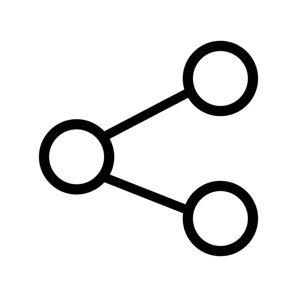 delen icoon. symbool voor sociaal netwerken. overdracht vector. vector