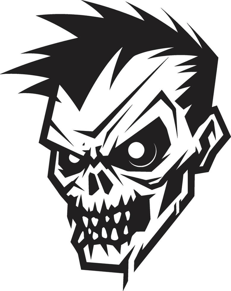 afschuwelijk mascotte zombie vector icoon zombie geest gids vector mascotte ontwerp