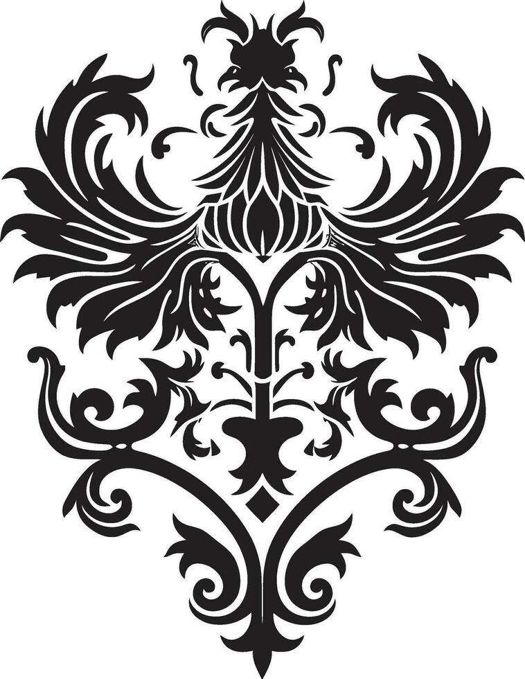 middeleeuws embleem vector icoon edele schild zwart embleem