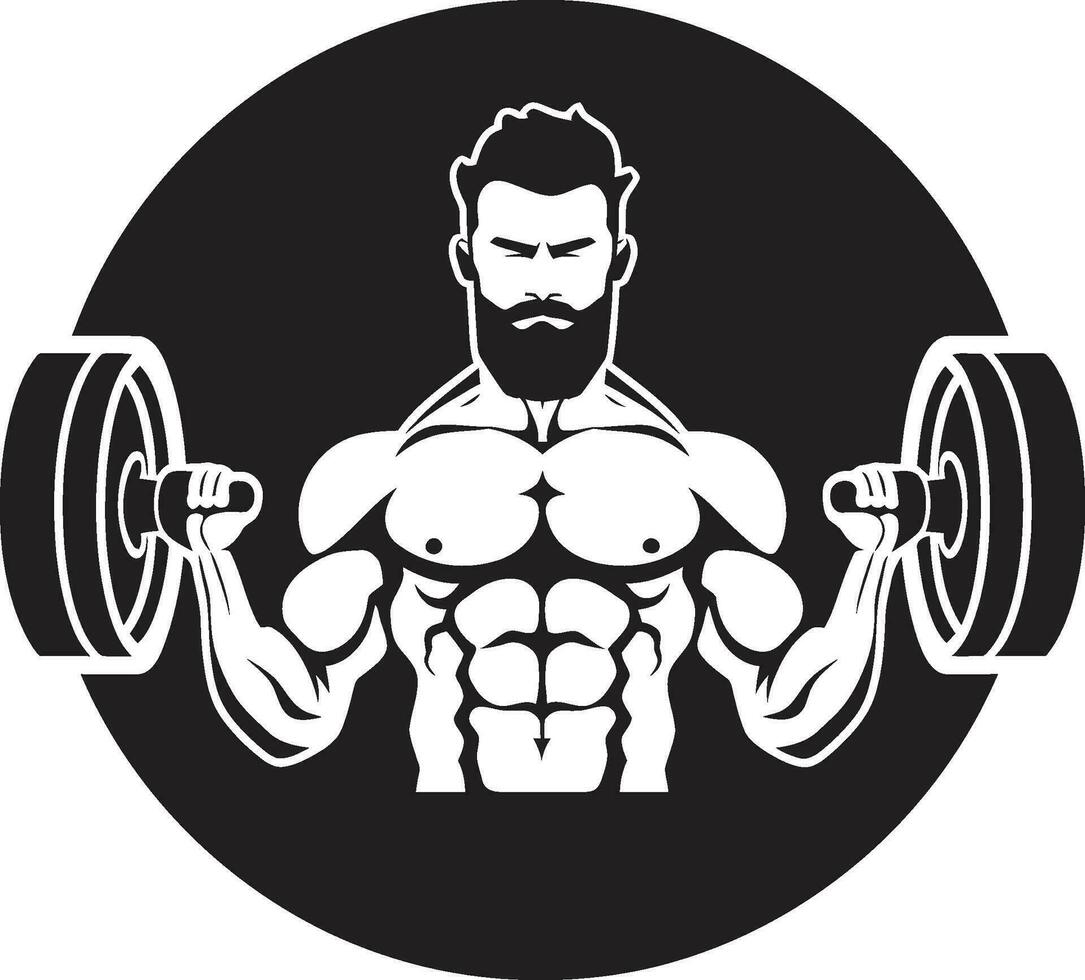 geschiktheid kaders oefening vector pictogrammen in bodybuilding macht poses vector kunst voor bodybuilding en oefening