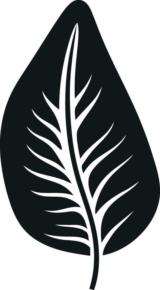 tropisch elegantie zwart vector icoon levendig oerwoud bloeien vector ontwerp