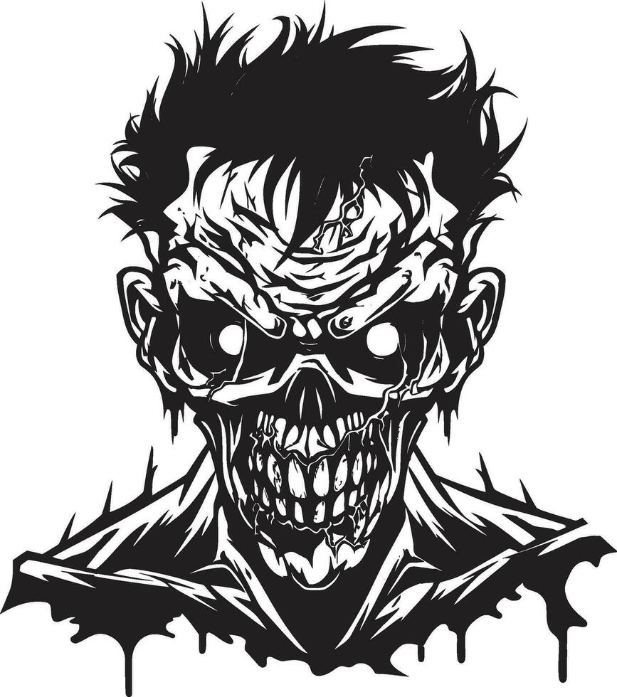 griezelig maatje zombie mascotte zombie vriend mascotte vector