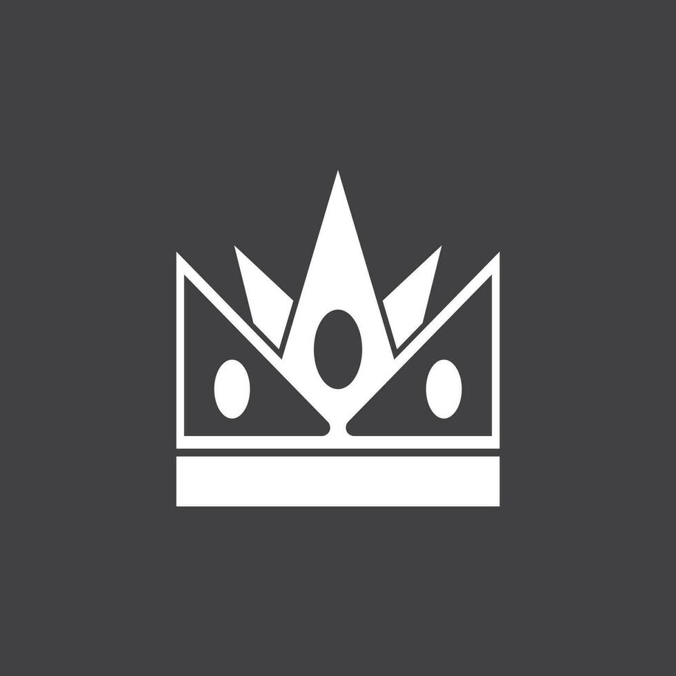 kroon icoon en symbool vector sjabloon