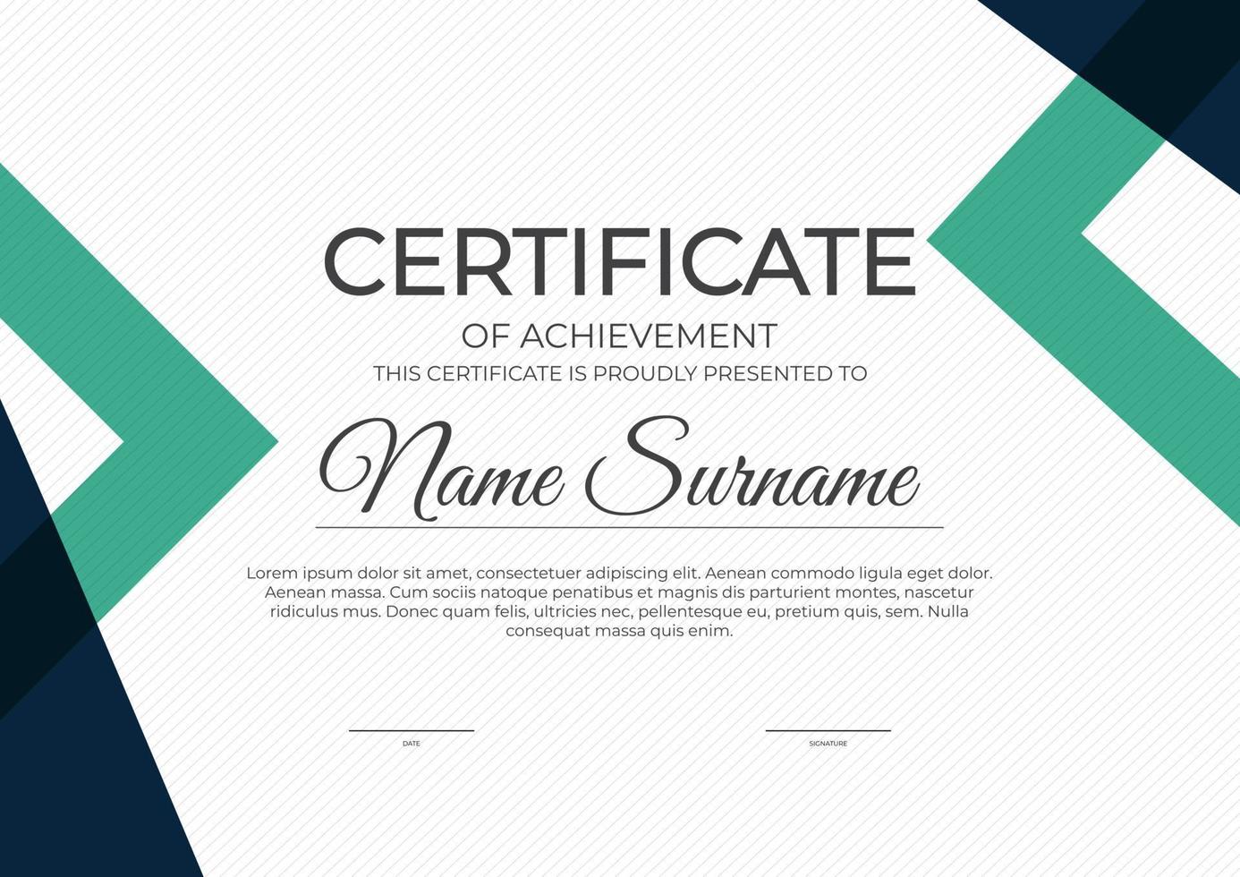 certificaat, diploma sjabloon background.vector afbeelding vector