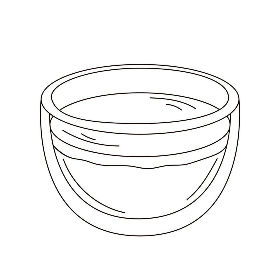 koffie thee latte in tekening stijl. icoon voor menu, koffie winkel ontwerp. gezond drankje. vector illustratie geïsoleerd Aan een wit achtergrond.