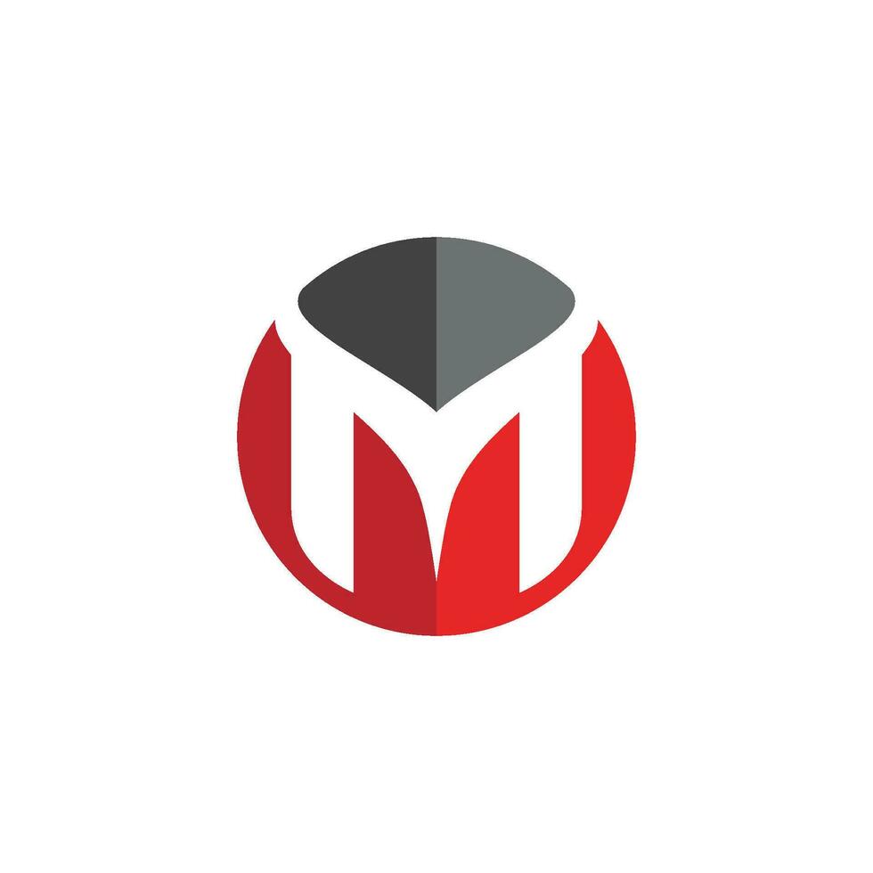 m briefsjabloon logo vector