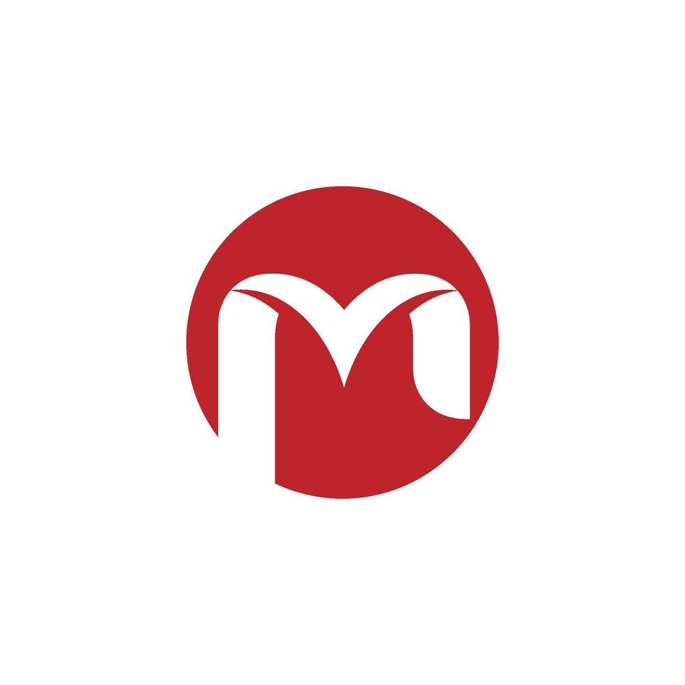 m briefsjabloon logo vector