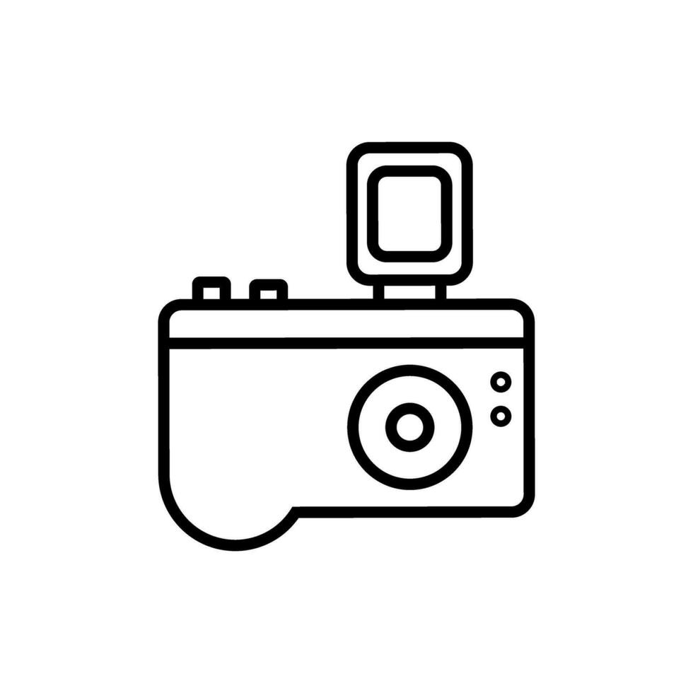 camera icoon vector. foto illustratie teken. foto studio symbool of logo. vector