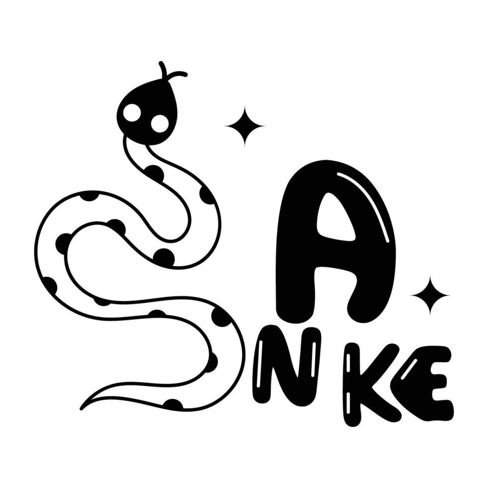 trendy slangenconcepten vector