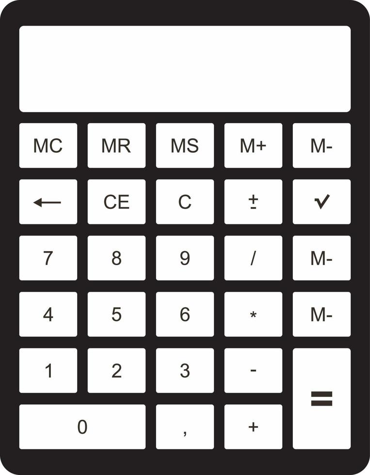 pictogram of logo rekenmachine vector