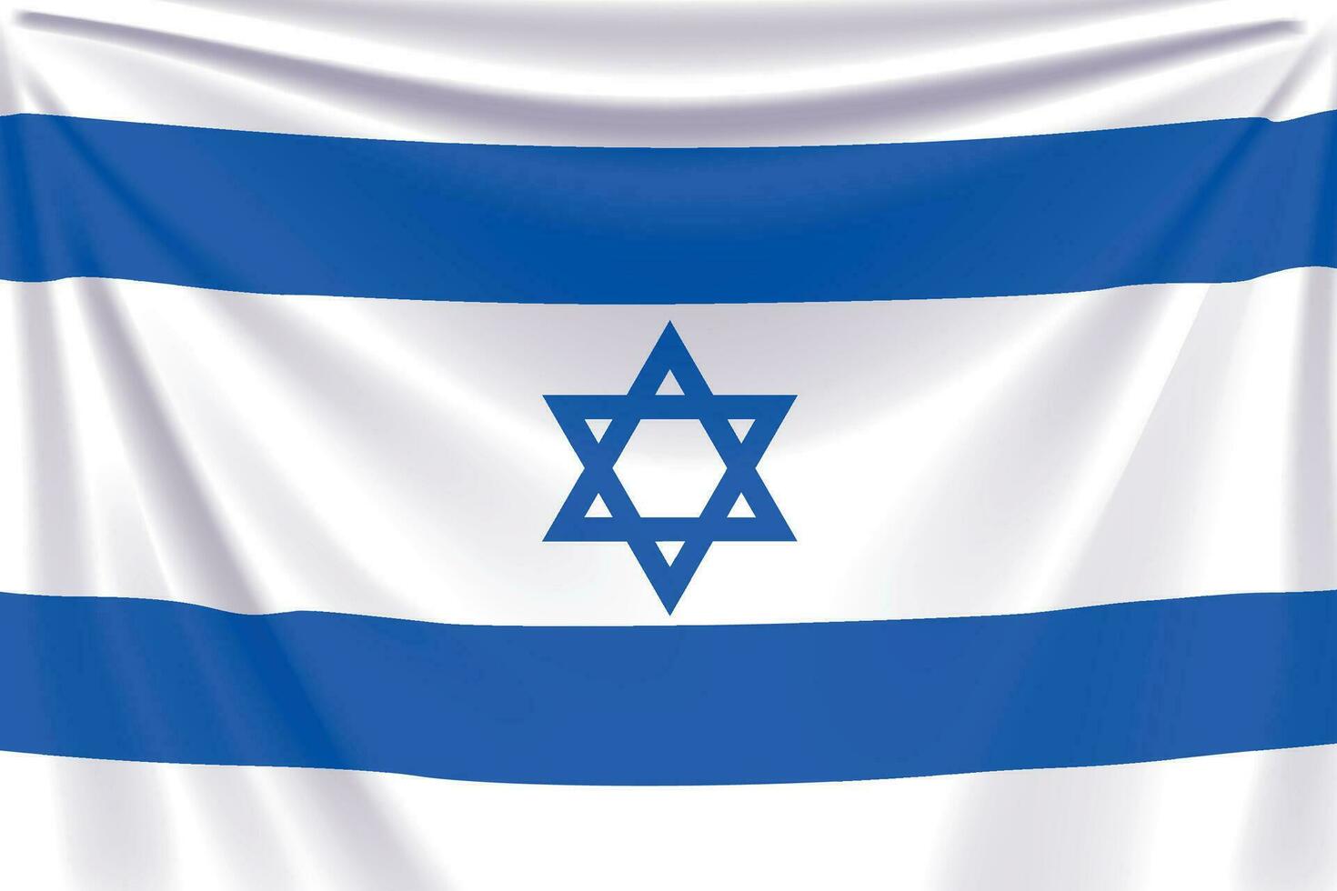 terug vlag Israël vector