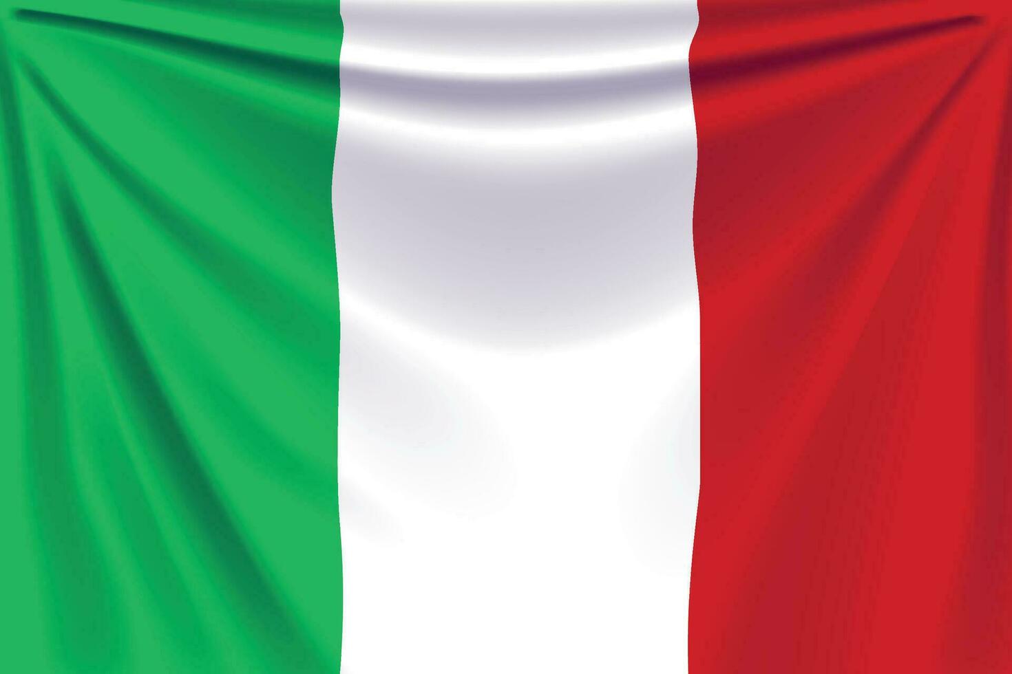 terug vlag Italië vector