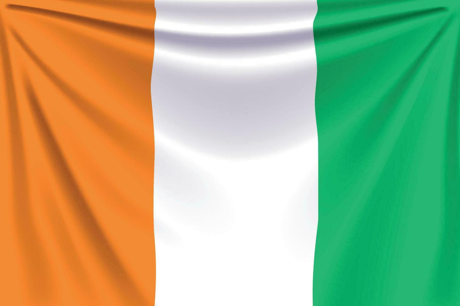 terug vlag cote d ivoire vector