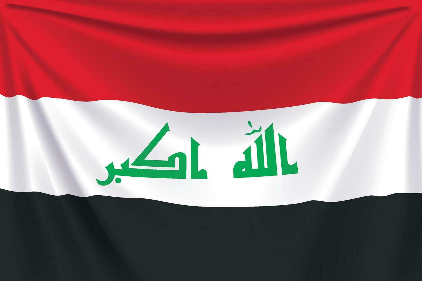 terug vlag Irak vector