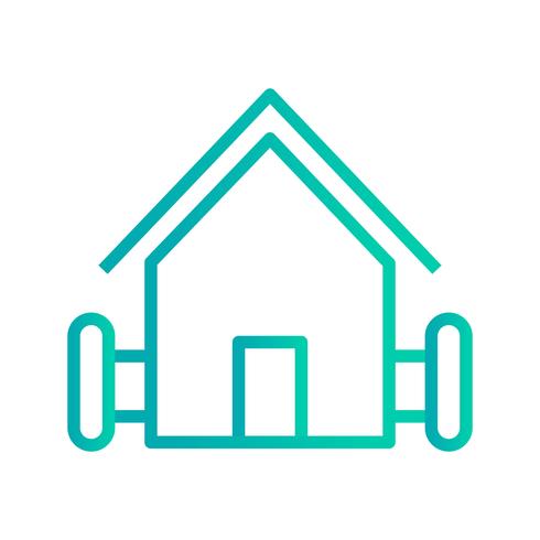 Boerderij huis vector pictogram