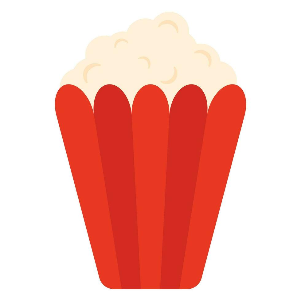 popcorn icoon. vector vlak illustratie