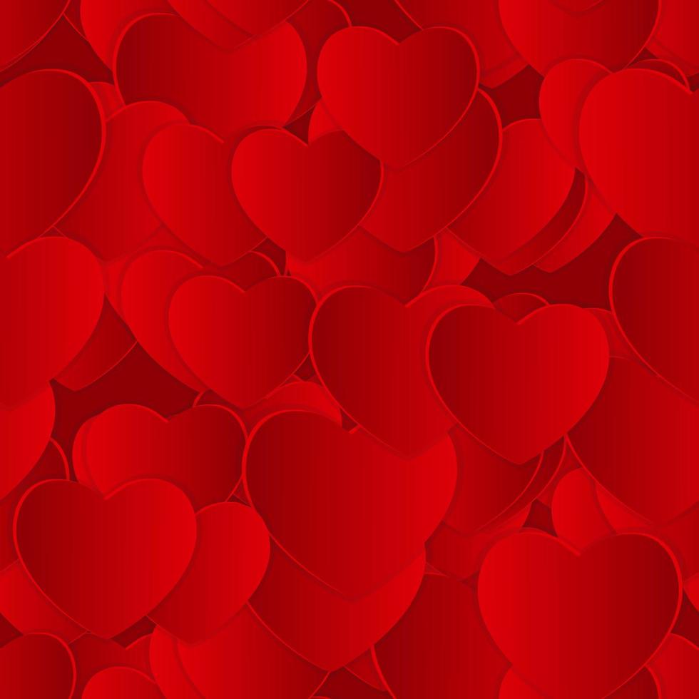 Valentijnsdag hart naadloze patroon achtergrond. vector illustratie