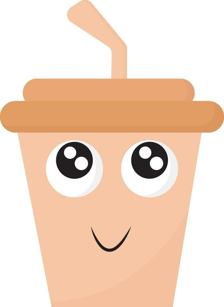 emoji van de glimlachen beschikbaar partij koffie kopster koffie icoon, vector of kleur illustratie