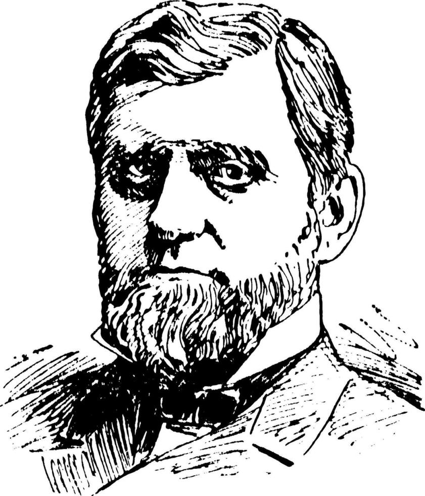 William b. allison, wijnoogst illustratie vector
