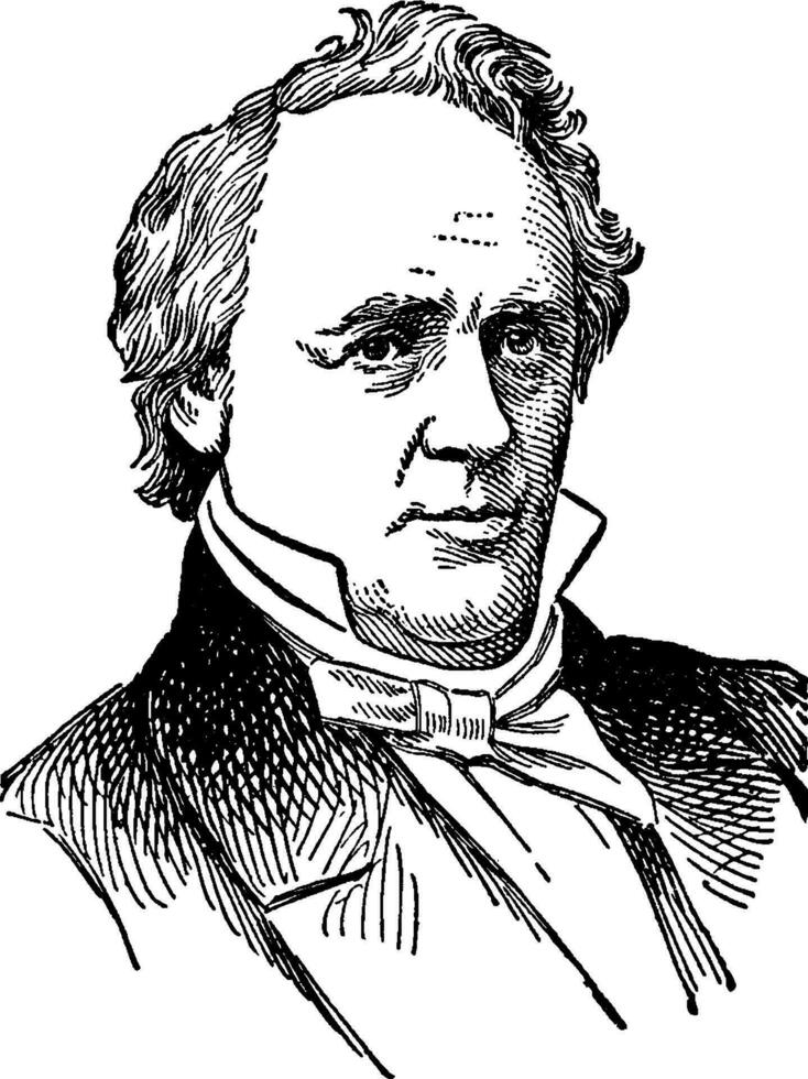 James buchanan, wijnoogst illustratie vector