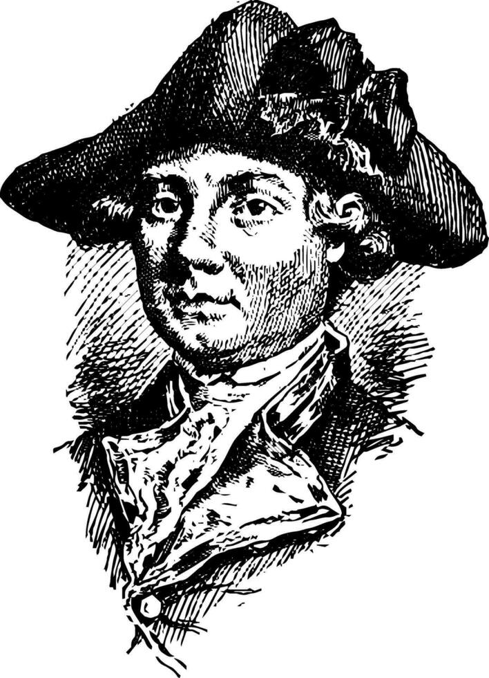 John Burgoyne, wijnoogst illustratie vector