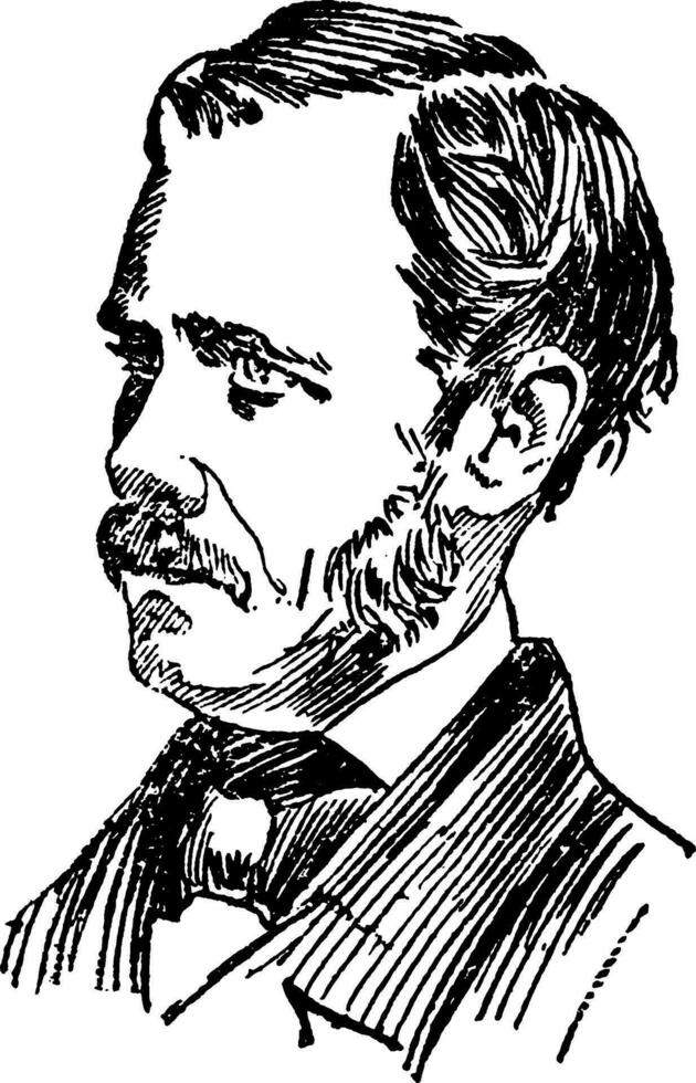 John a. dahlgren, wijnoogst illustratie vector