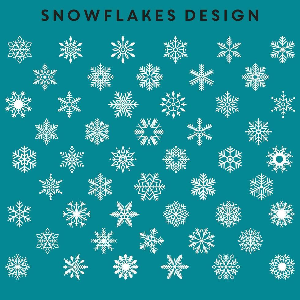 Kerstmis sneeuwvlokken vector ontwerp. sneeuwvlokken patroon achtergrond ontwerp