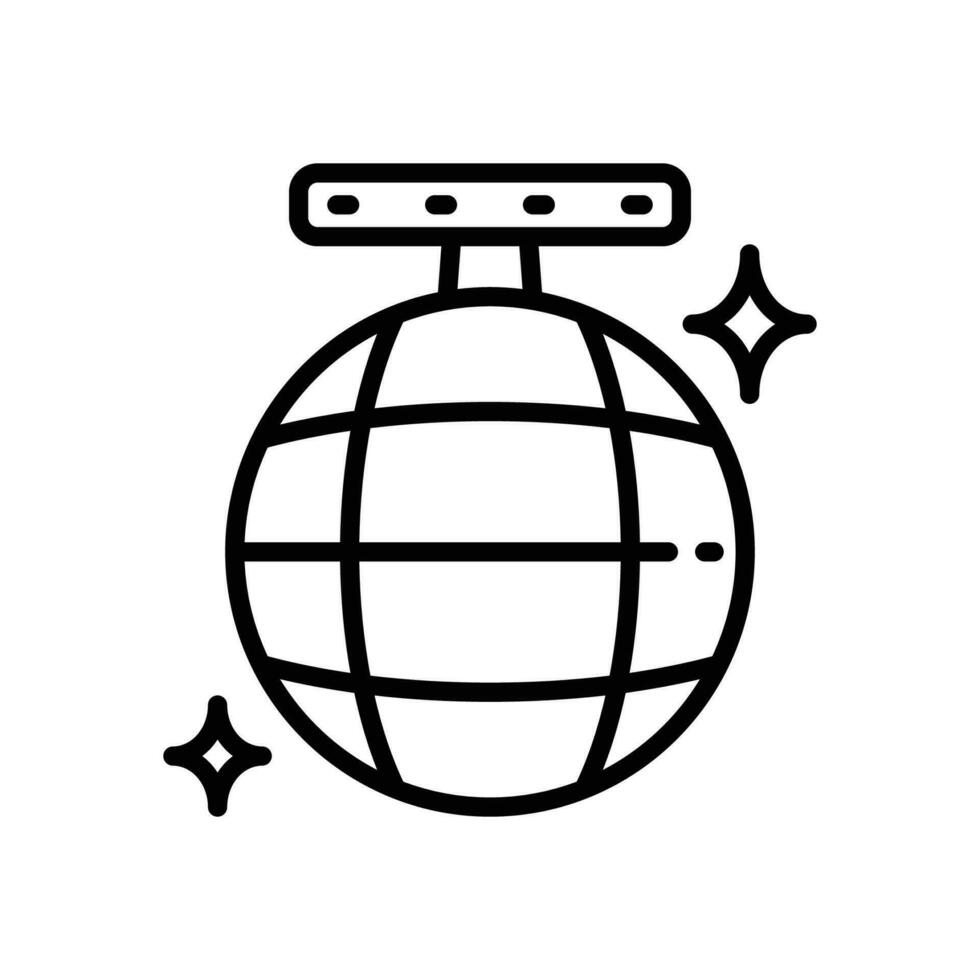 disco bal icoon. vector lijn icoon voor uw website, mobiel, presentatie, en logo ontwerp.