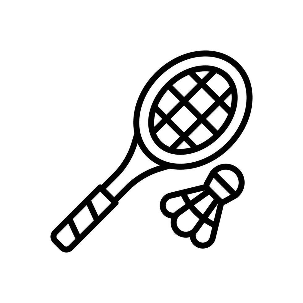 badminton icoon. vector lijn icoon voor uw website, mobiel, presentatie, en logo ontwerp.