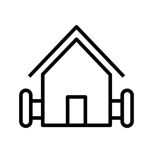 Boerderij huis vector pictogram