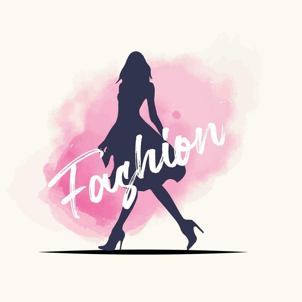 schoonheid vrouw mode logo boutique abstract ontwerp vector pictogram illustratie