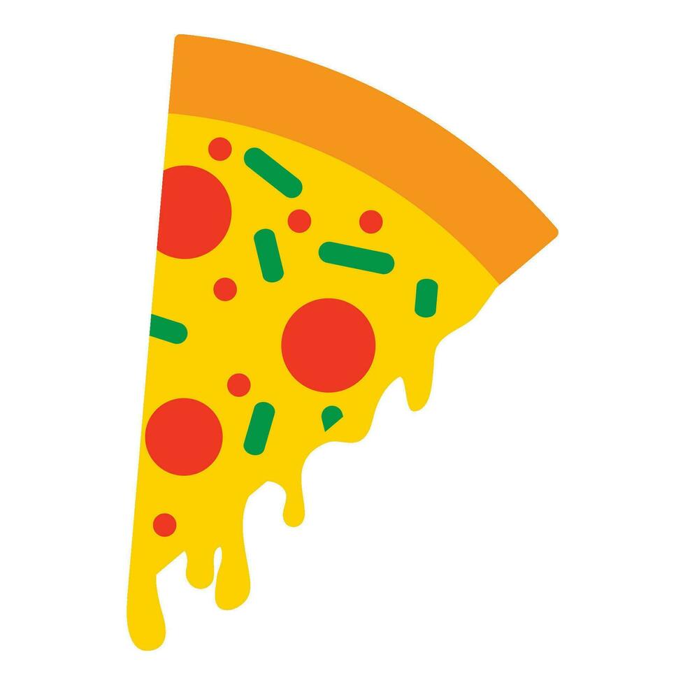 pizza pictogram vector