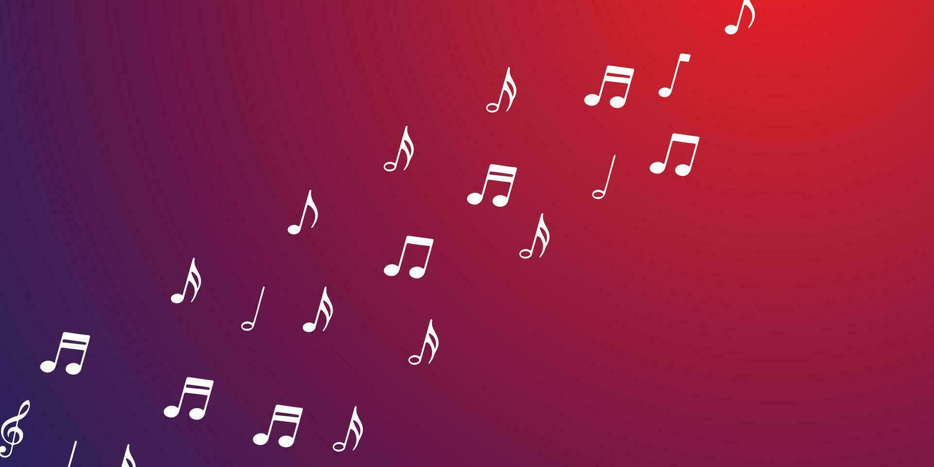 icoon van vliegend musical notities, illustratie van een vallend musical Notitie symbool vector