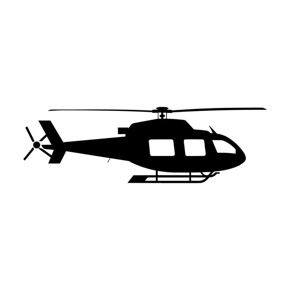 een helikopter silhouet vector vrij
