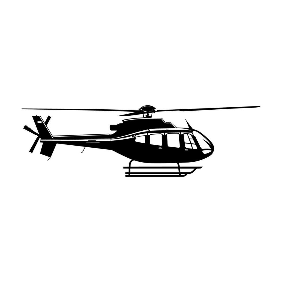 een helikopter silhouet vector vrij