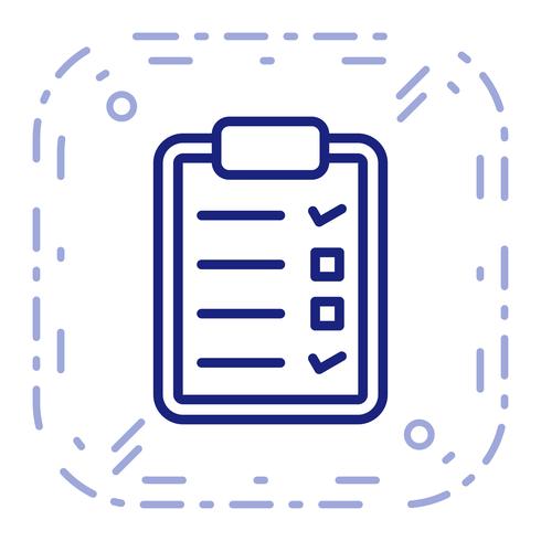 Vector checklist pictogram