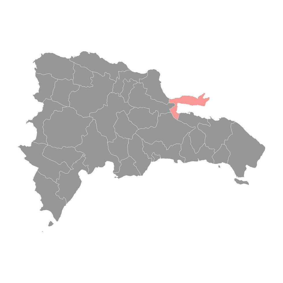 samana provincie kaart, administratief divisie van dominicaans republiek. vector illustratie.