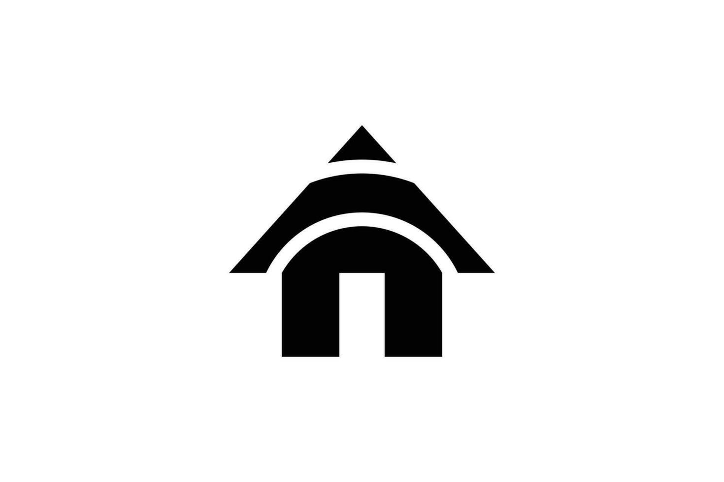brief een huisje logo ontwerp sjabloon vector