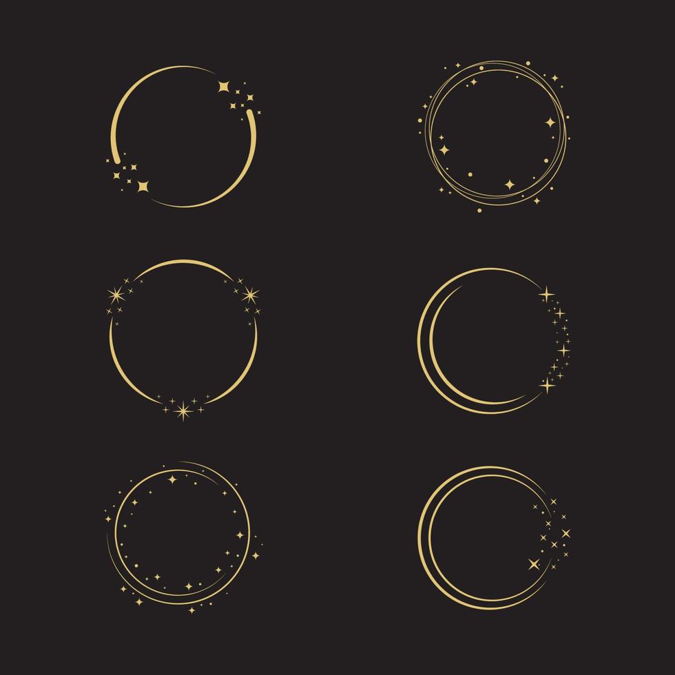 cirkel ster vector pictogram ontwerp illustrat