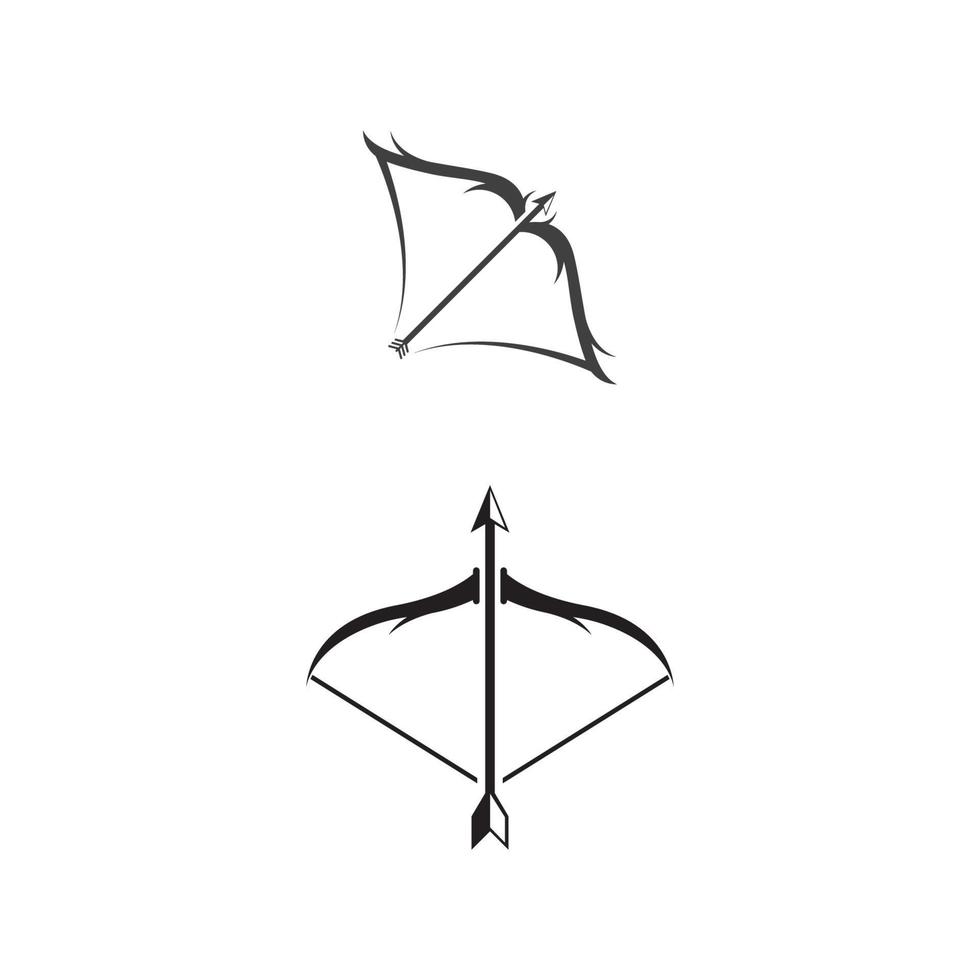 kruisboog vector pictogram ontwerp illustratie
