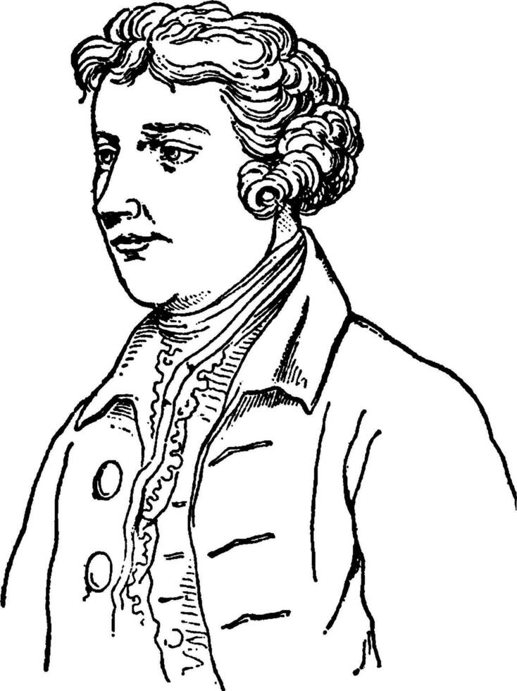 Edmund burke, wijnoogst illustratie vector