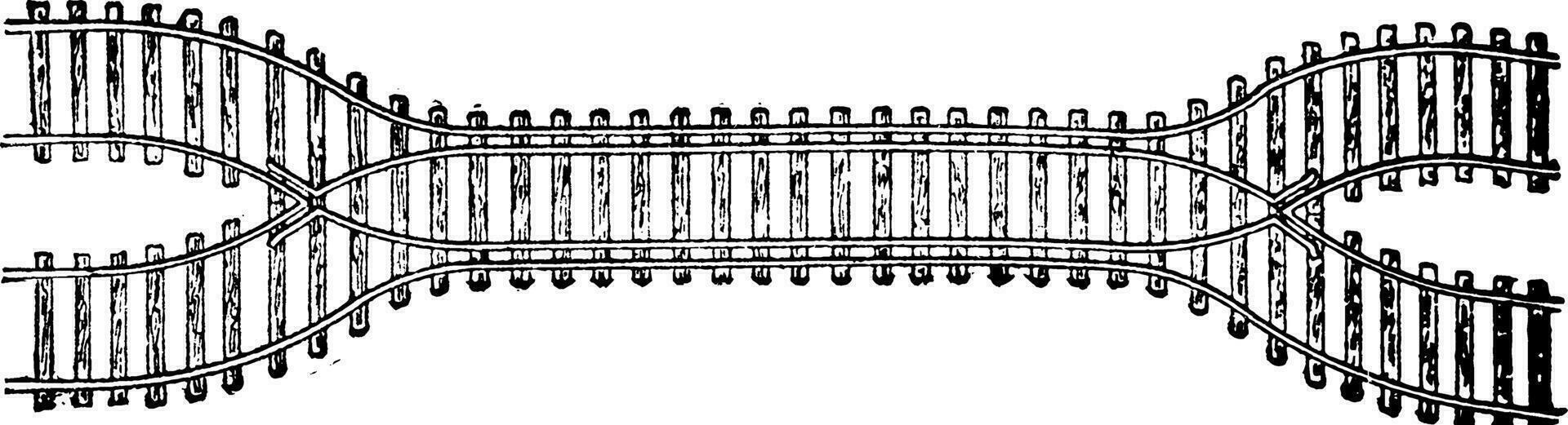 handschoen spoor, wijnoogst illustratie. vector