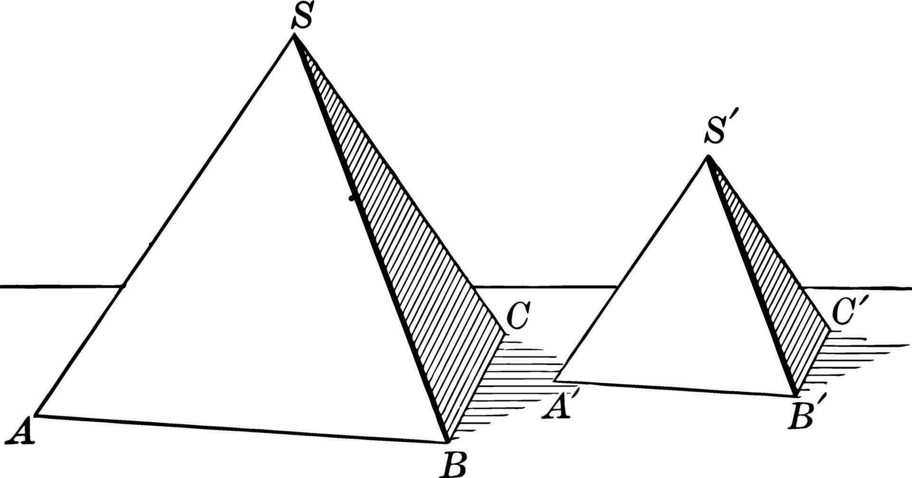 vergelijkbaar tetraëders wijnoogst illustratie. vector