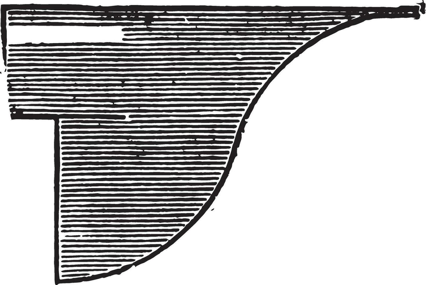 ploegschaar deformatie, gemengd kant, wijnoogst gravure. vector