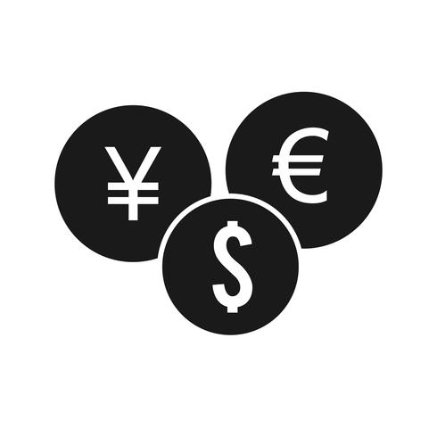 Vector valuta pictogram