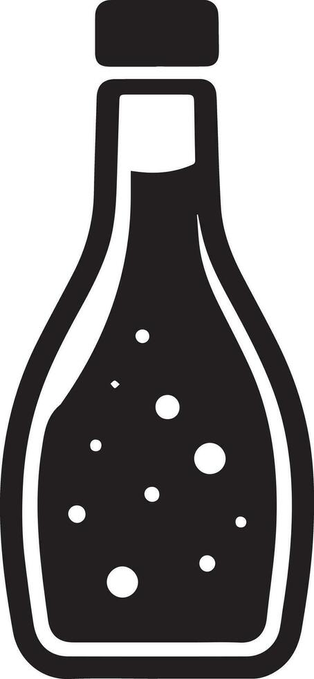 gemakkelijk silhouet ontwerp van fles, pot icoon, voorraad vector, logo geïsoleerd Aan wit achtergrond vector