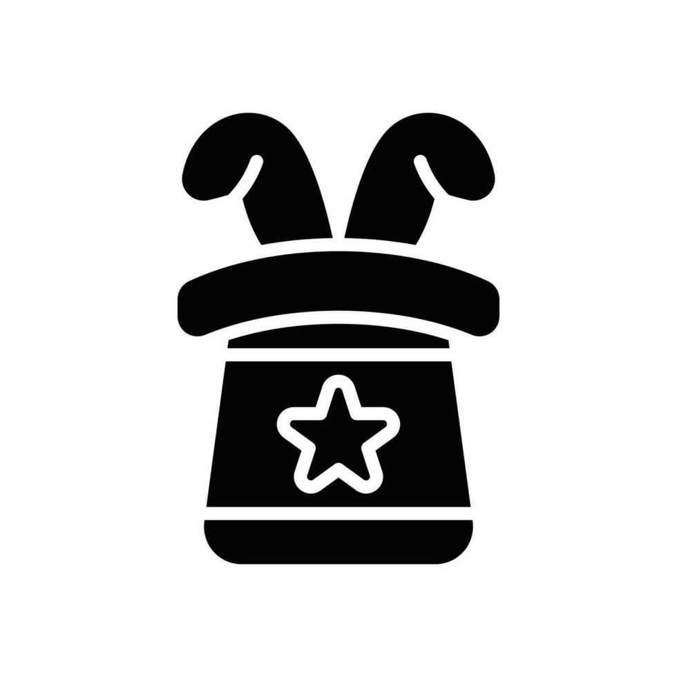 magie hoed icoon. vector glyph icoon voor uw website, mobiel, presentatie, en logo ontwerp.